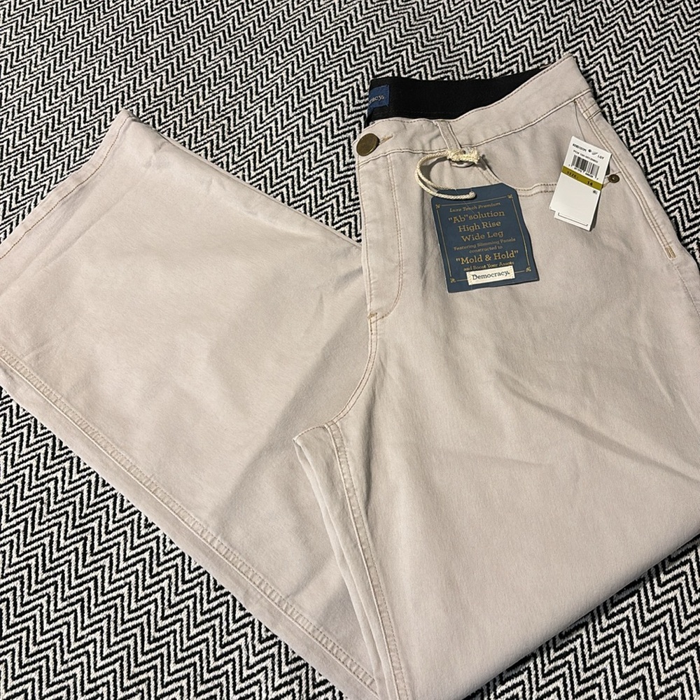 Democracy “Ab” Solution High Rise Wide Leg Pants | Sz 14 | NWT - Picture 9 of 10